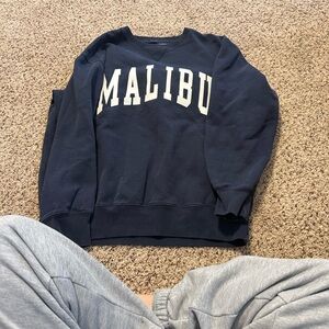 Brandy Melville Navy Blue Crewneck Sweater